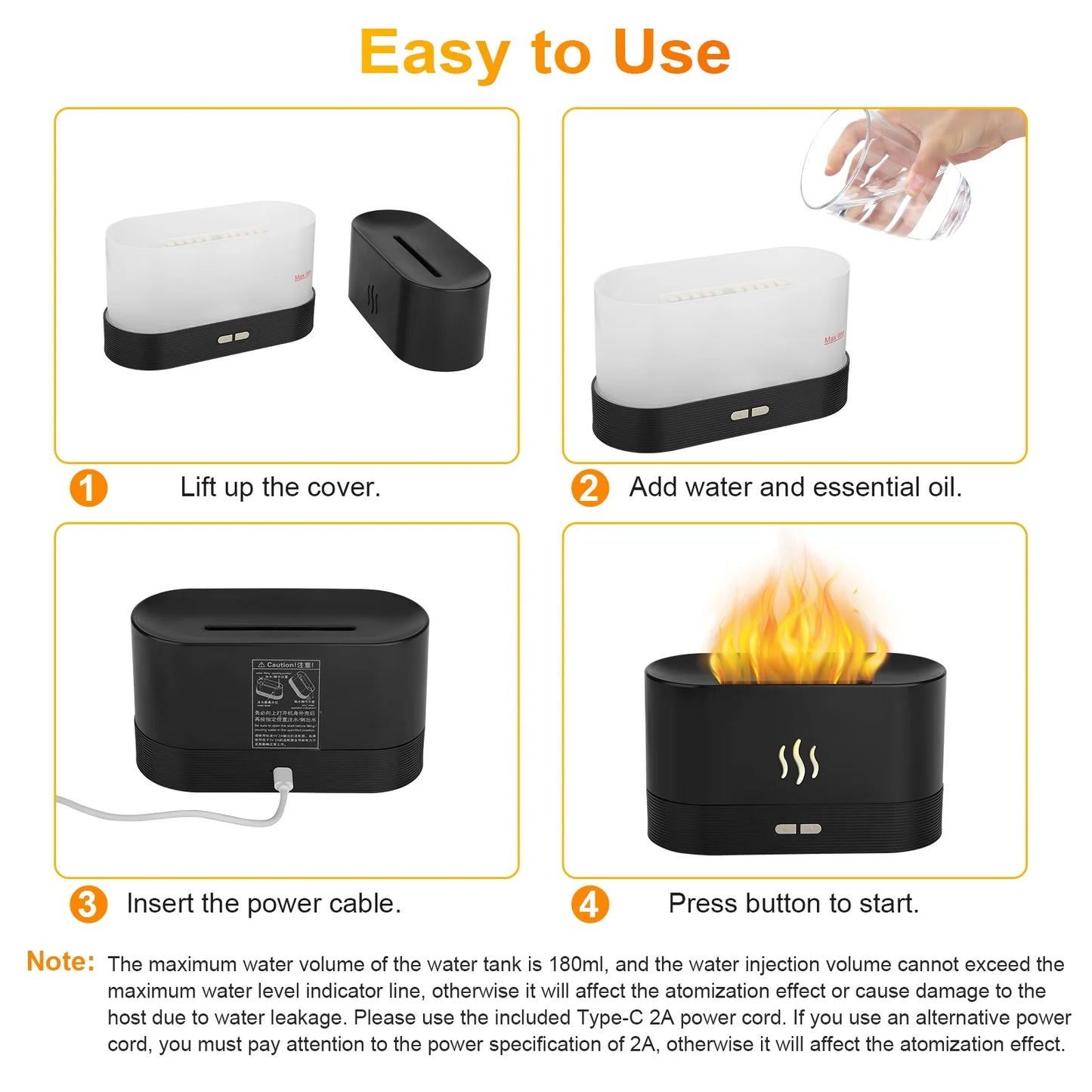 AuraGlow Flame Diffuser